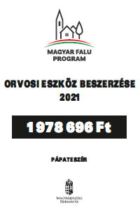 Orvosi eszk�z beszerz�se 2021